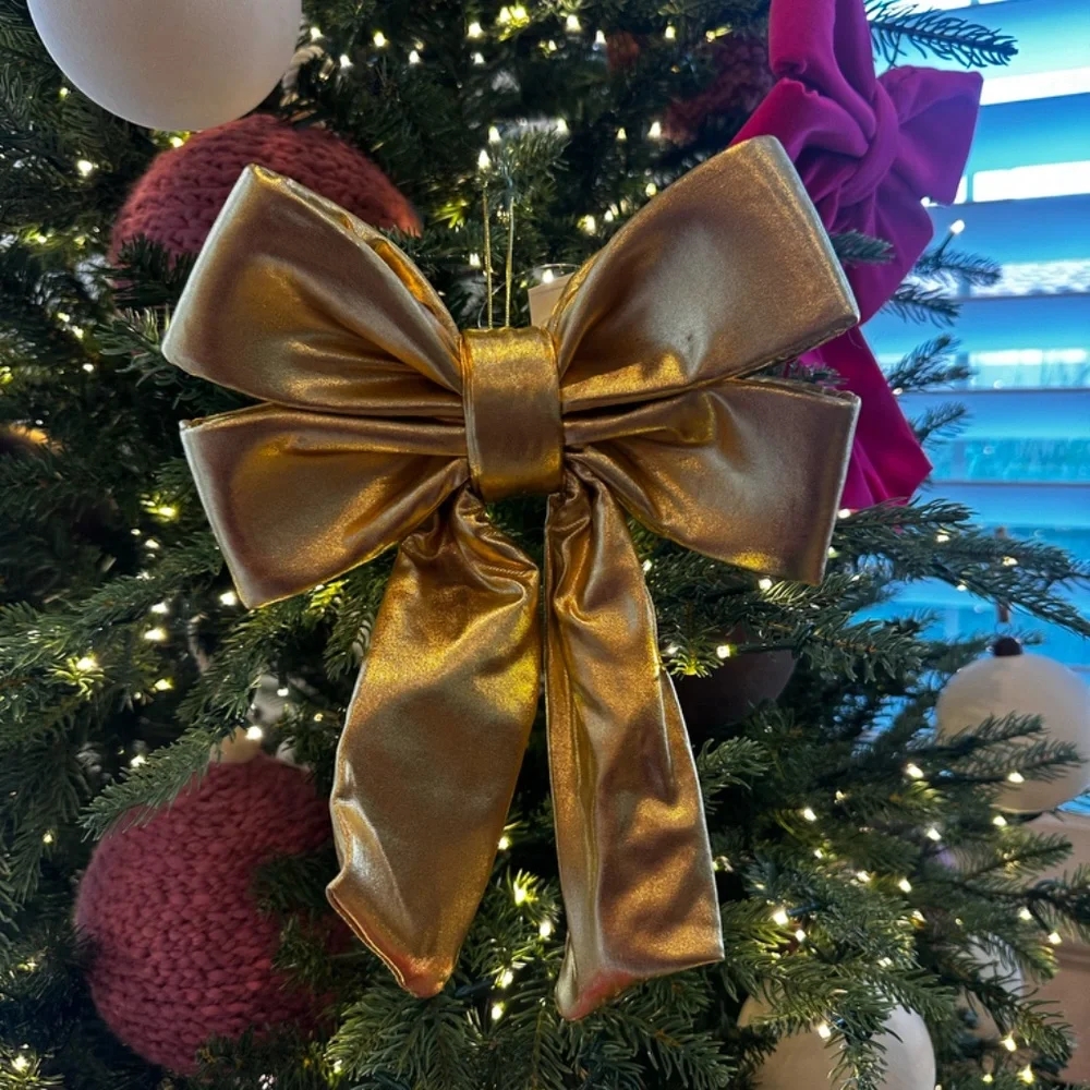 Target wondershop Metallic gold bow small Christmas Holiday decor